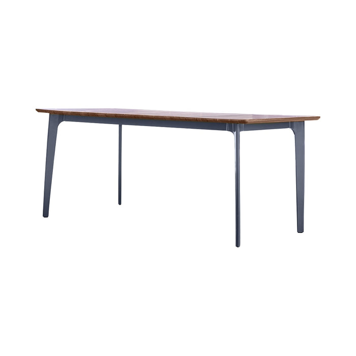 Tikamoon - Massief teakhouten en metalen tuintafel 6|8 personen.