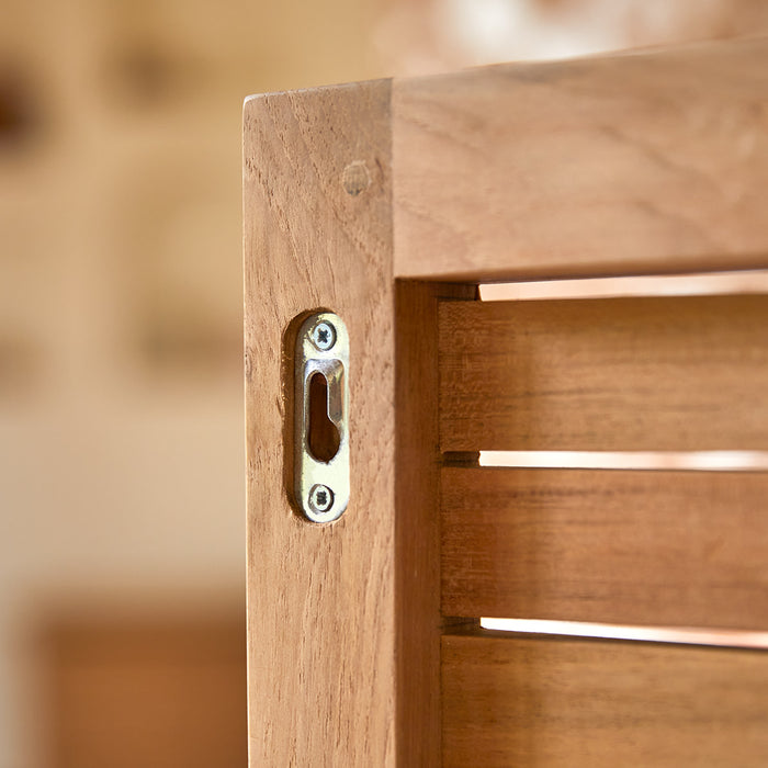 Tikamoon - Hoofdeinde voor kinderkamer van massief teakhout 95 cm