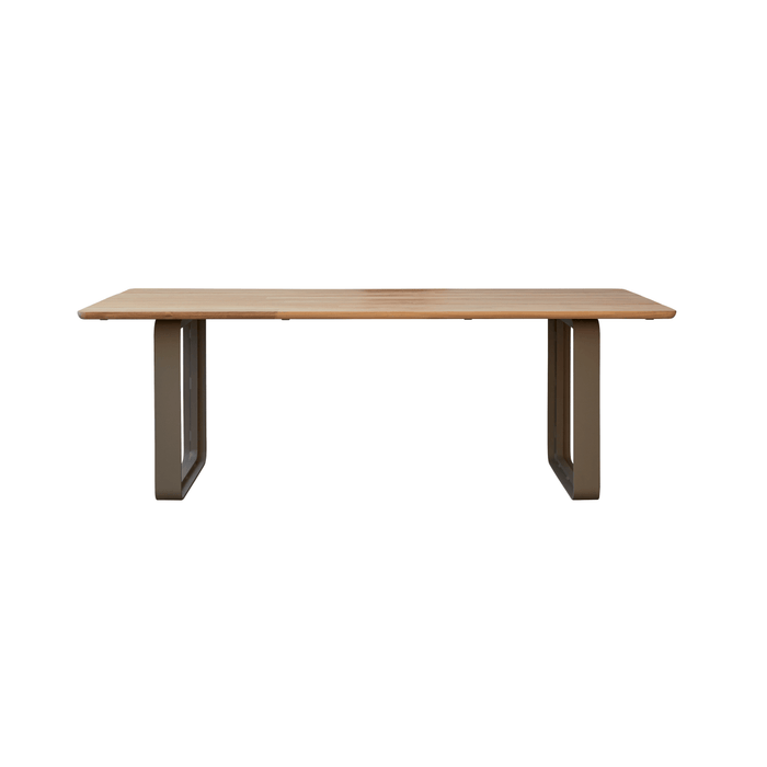 Tikamoon - Tuintafel massief gerecycled teakhout aluminium 6|8 pers.