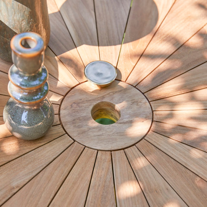 Tikamoon - Outdoor klaptafel van massief teakhout voor 6 personen.