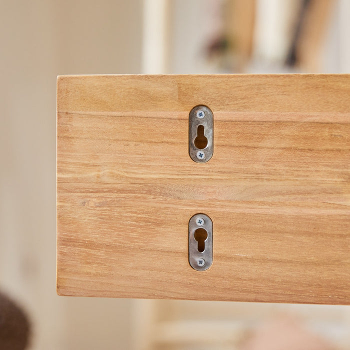 Tikamoon - Wandplank voor kinderkamer van massief teakhout 100 cm