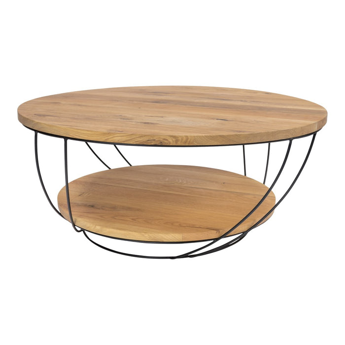 TORNA MOON Salontafel - Zwart | Eik