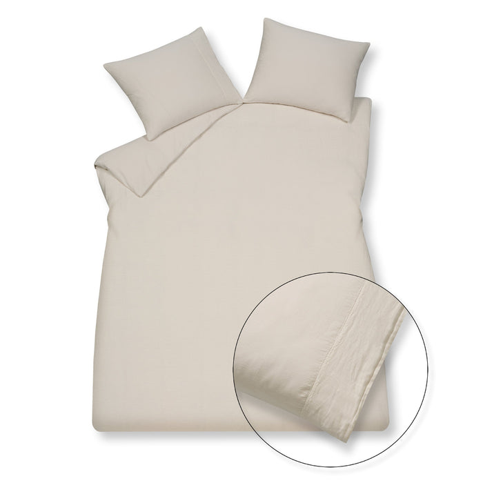 Dekbedovertrek Pure Cream Tan | 140 cm x 220 cm | Ivoor | Beige
