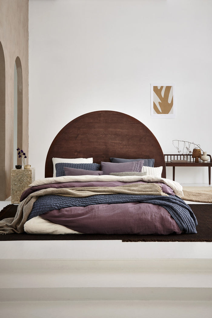 Pure 64 Plaid|sprei Oceanview | 180 x 260 cm | Grijs | Blauw | Katoen