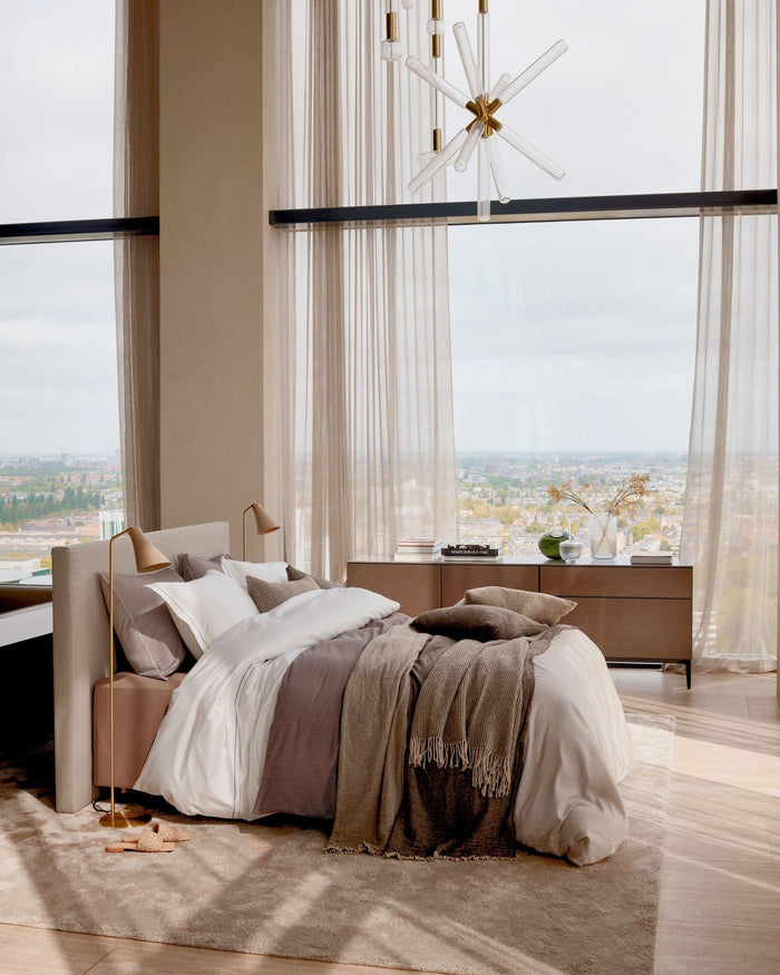 Dekbedovertrek Home Milano Taupe | 240 x 200|220 cm | Bruin