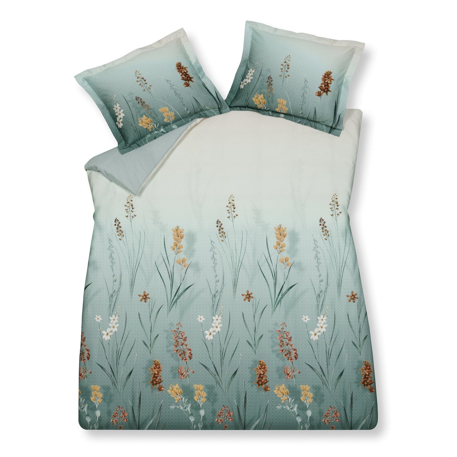 Dekbedovertrek Windy Light Green | 240 cm x 240 cm | Groen | Blauw