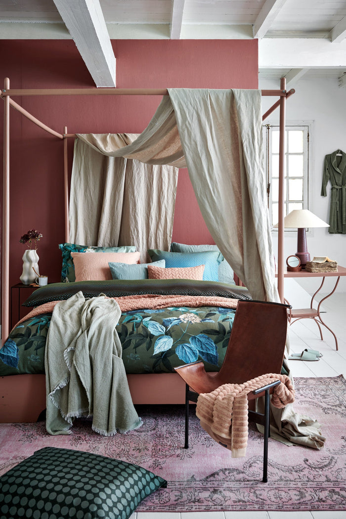 Dekbedovertrek Buzz Olive | 240 cm x 240 cm | Groen | Satijnkatoen