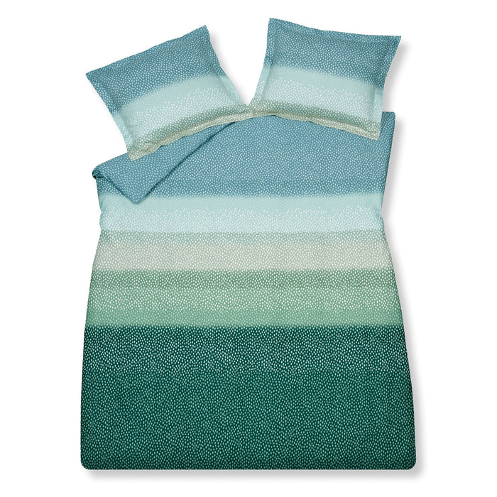 Dekbedovertrek Drops Pearl Blue | 240 x 200|220 cm | Groen | Blauw
