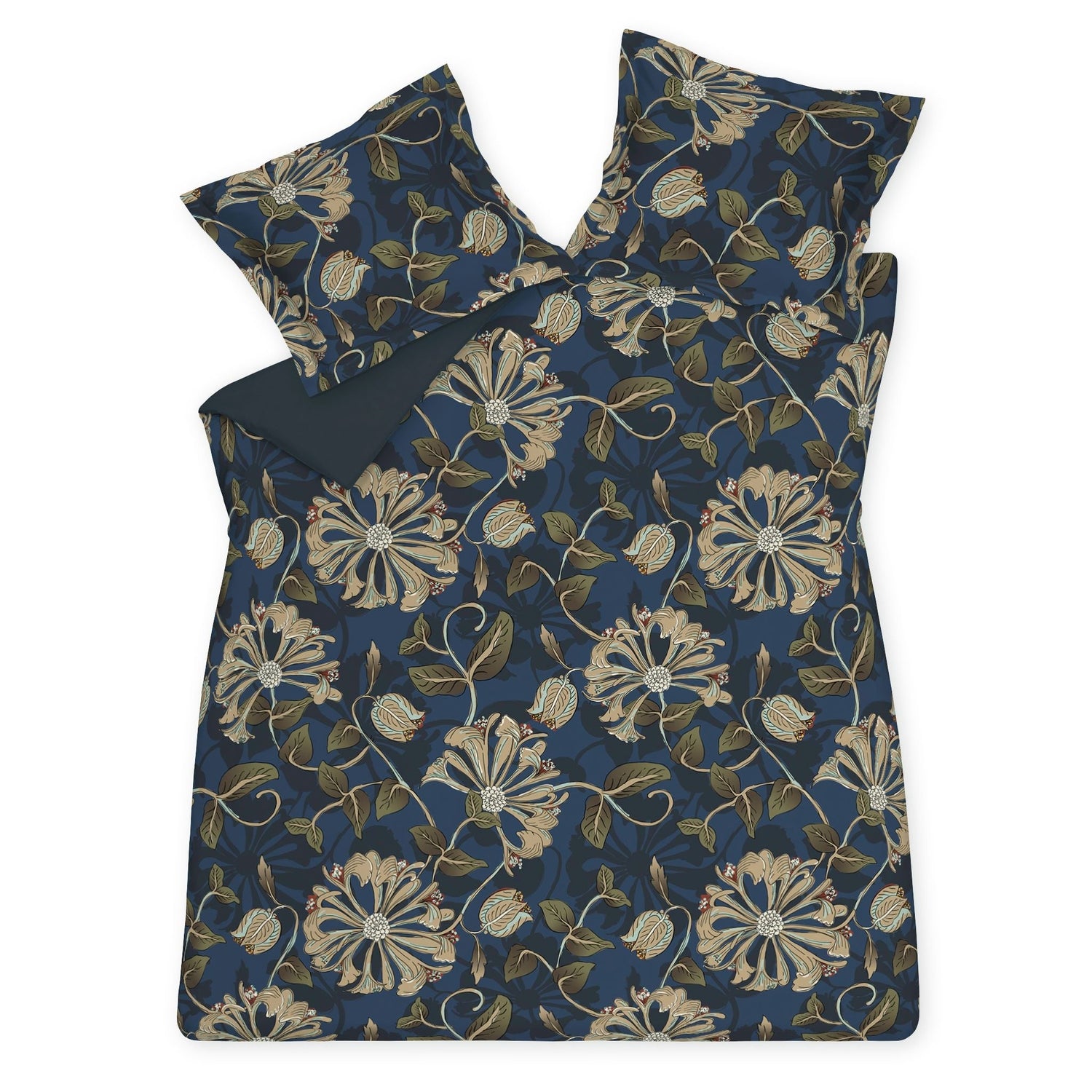 Dekbedovertrek Sky Night Blue Ink | 240 x 200|220 cm | Groen | Blauw