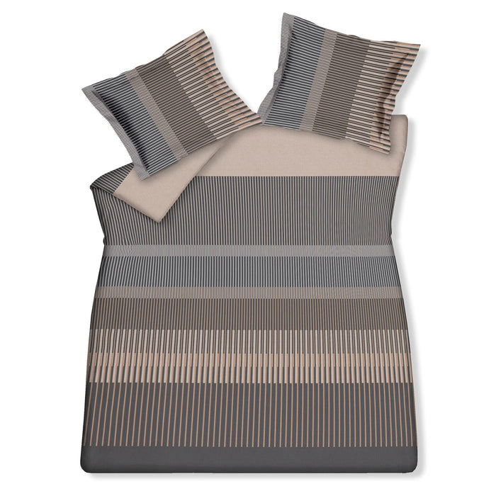 Dekbedovertrek Wander Off | Zwart | Beige | Bruin | Satijnkatoen