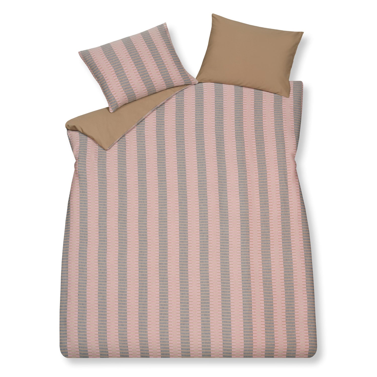 Dekbedovertrek Pure 73 Multi | 140 x 200|220 cm | Beige | Bruin | Roze