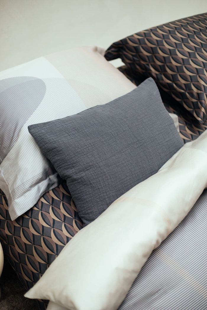 Dekbedovertrek Miracle Sand | 200 x 200|220 cm | Zwart | Grijs | Beige