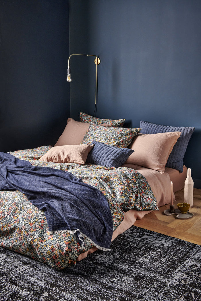 Pure 64 Plaid|sprei Oceanview | 180 x 260 cm | Grijs | Blauw | Katoen