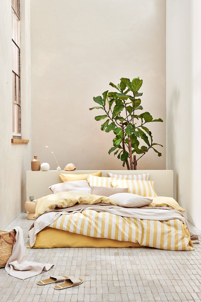 Dekbedovertrek Home 98 Sunlight | 140 x 200|220 cm | Geel | Goud