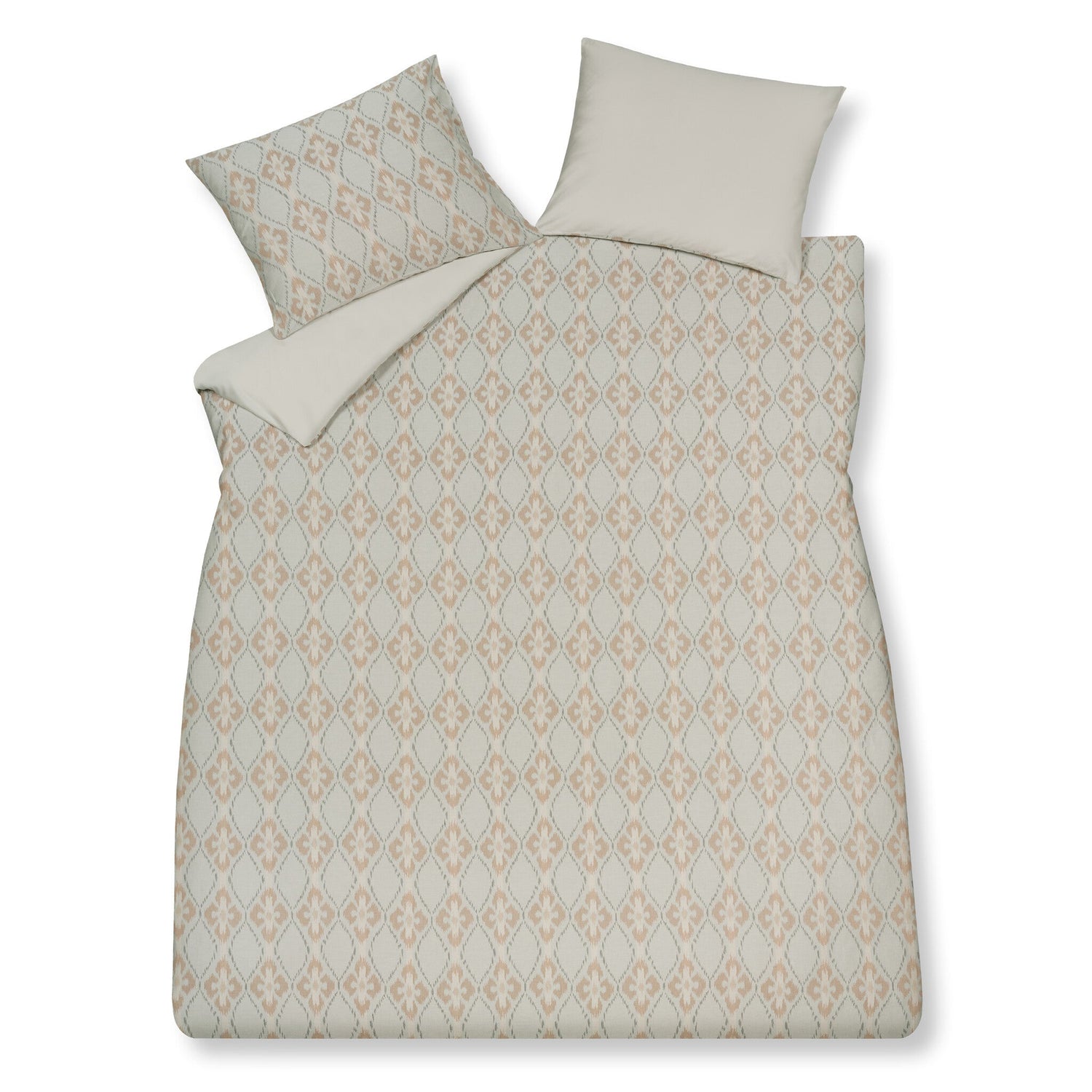 Dekbedovertrek Pure 74 Stone | 200 x 200|220 cm | Grijs | Beige