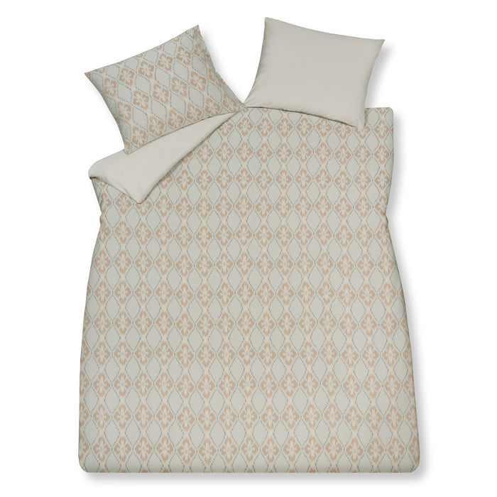 Dekbedovertrek Pure 74 Stone | 200 x 200|220 cm | Grijs | Beige