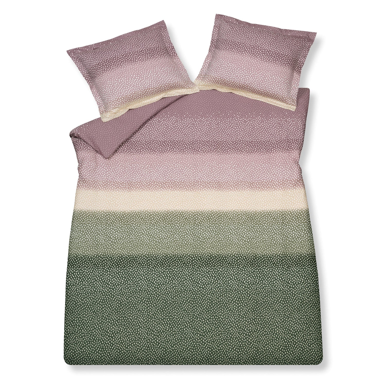 Dekbedovertrek Drops Viola | 240 x 200|220 cm | Groen | Paars