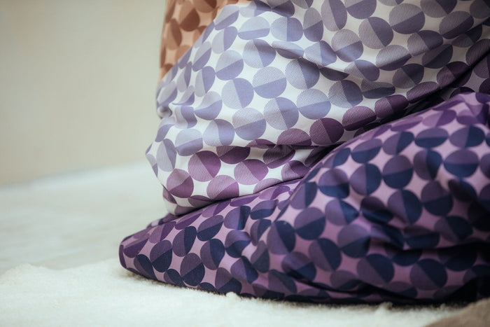 Dekbedovertrek Bubble Moonscape | 240 x 200|220 cm | Bruin | Paars