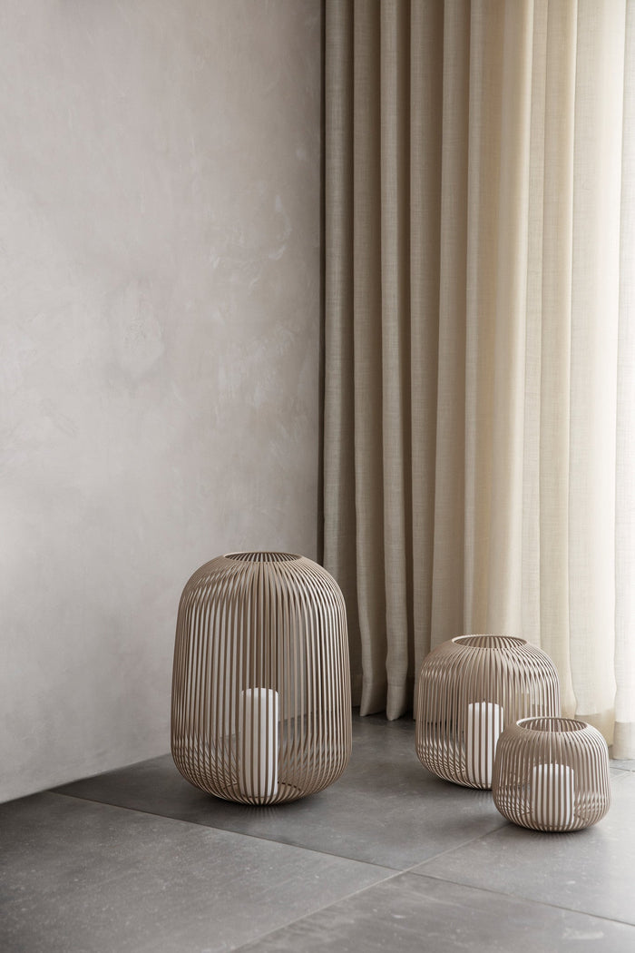 Lito Lantaarn Champagne Large | Geel | Goud | Staal