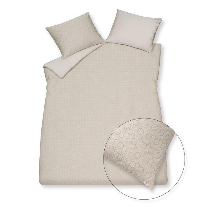 Dekbedovertrek Purity Rome | 200 x 200|220 cm | Grijs | Beige