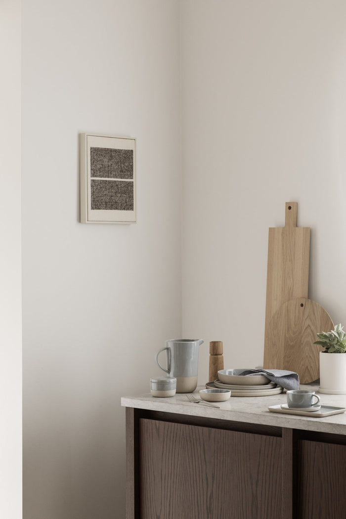 Sablo Stone Kom | Grijs | Blauw | Stoneware