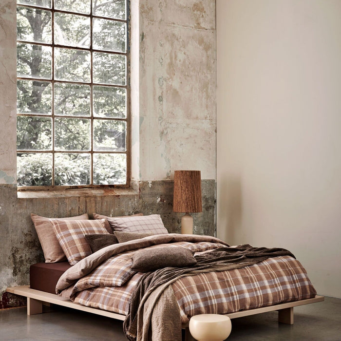 Dekbedovertrek Riga Multi | 240 x 200|220 cm | Beige | Flanel katoen