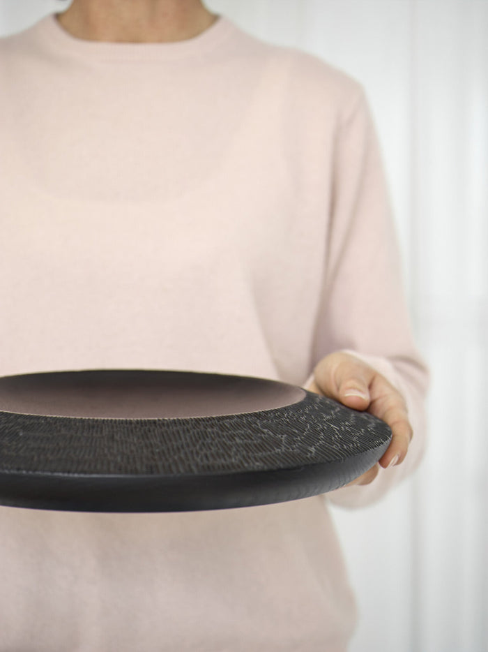 Tray | Schaal Bryn Black | Zwart | Hout