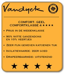 Astro 90 Dekbed | 200 x 200 cm | Wit | Katoen | Dons