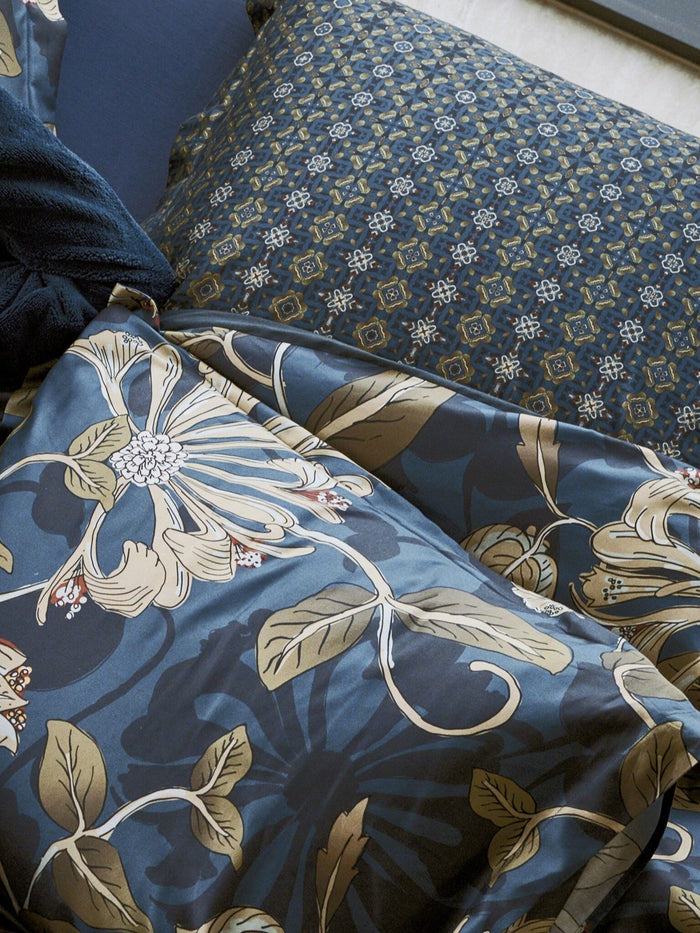 Dekbedovertrek Sky Night Blue Ink | 140 x 200|220 cm | Groen | Blauw