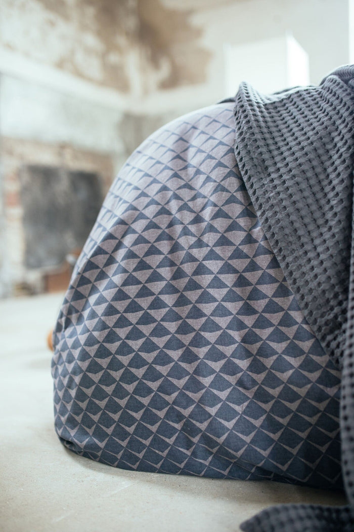 Dekbedovertrek Diamonds Off | 200 x 200|220 cm | Zwart | Grijs | Bruin