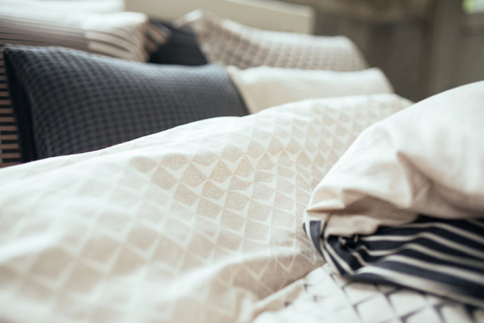 Dekbedovertrek Diamonds Off | 200 x 200|220 cm | Zwart | Grijs | Bruin