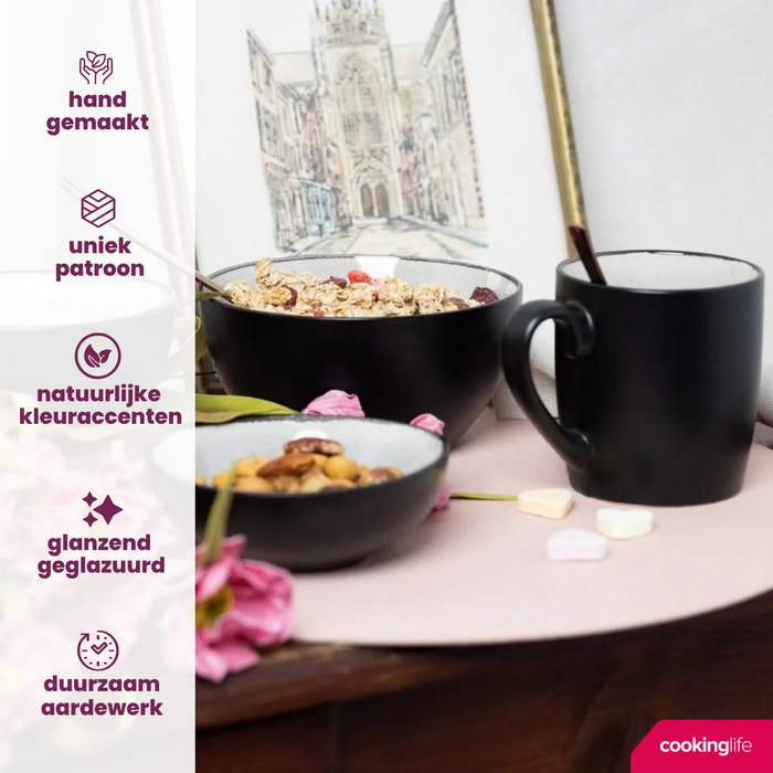 Cookinglife Dipschaaltjes Nola Warm Grey ø 11 cm - 6 stuks