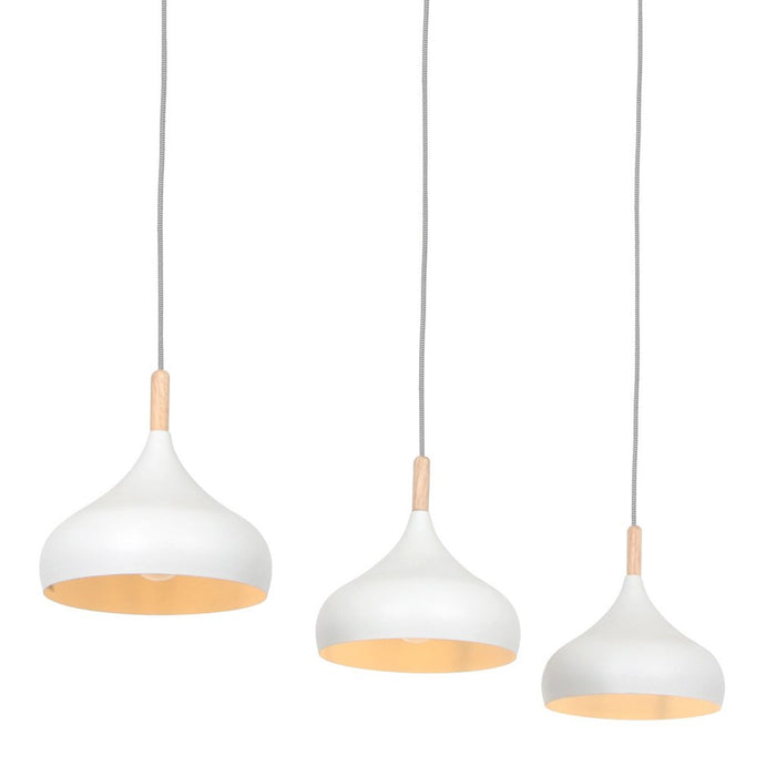 Mexlite Hanglamp Bjorr Wit Scandinavisch 3 x E27 fitting