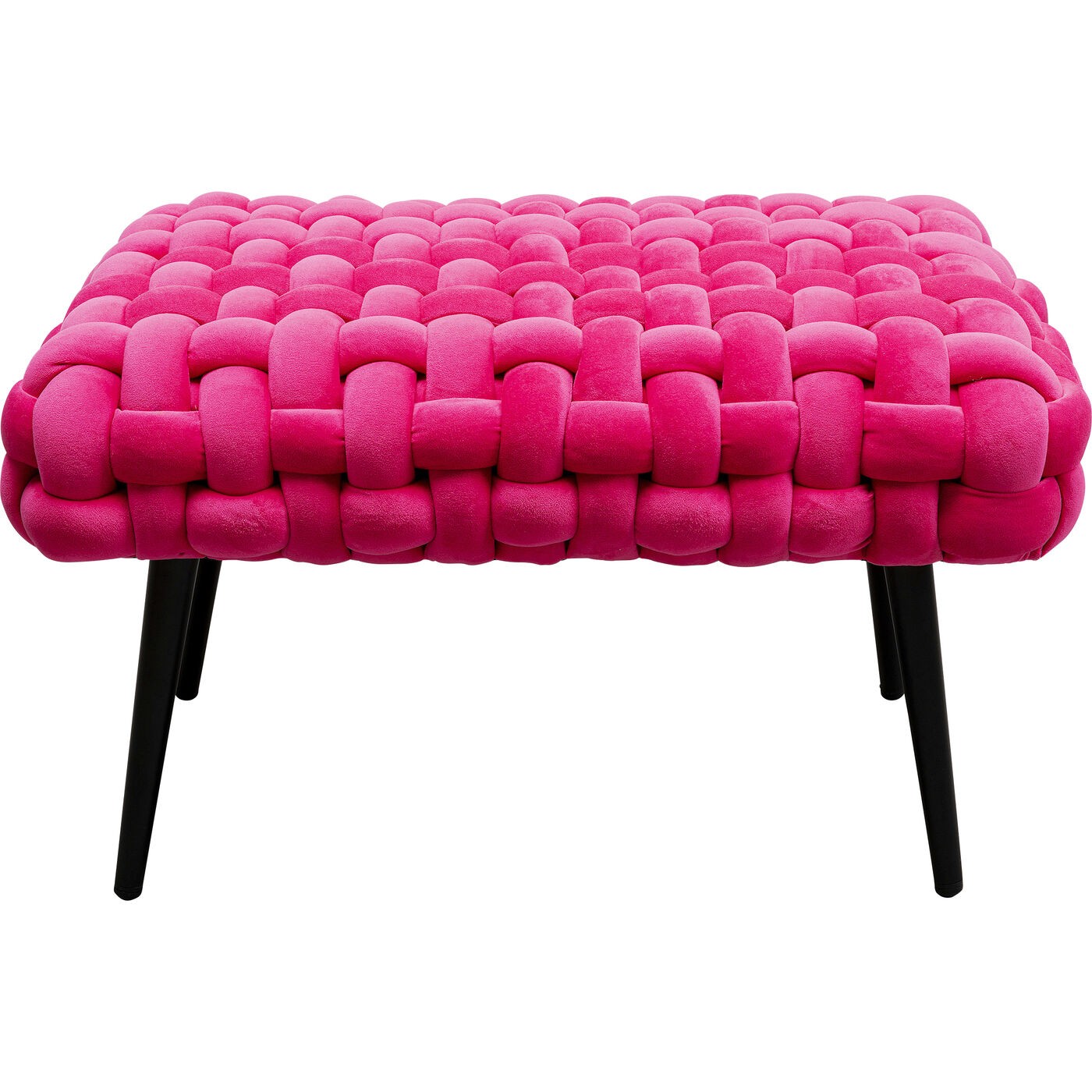 Kare Design Weave bank - roze - fluweel