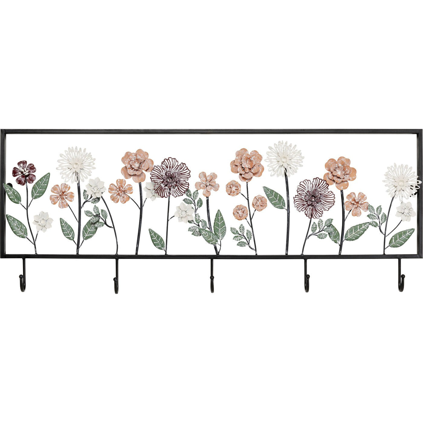 Wand Kapstok ingelijste bloemen Kare Design