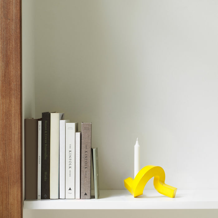 Normann Copenhagen Crooked Kandelaar - Single - Geel