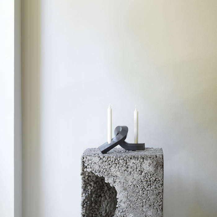 Normann Copenhagen Crooked Kandelaar - Double - Grijs