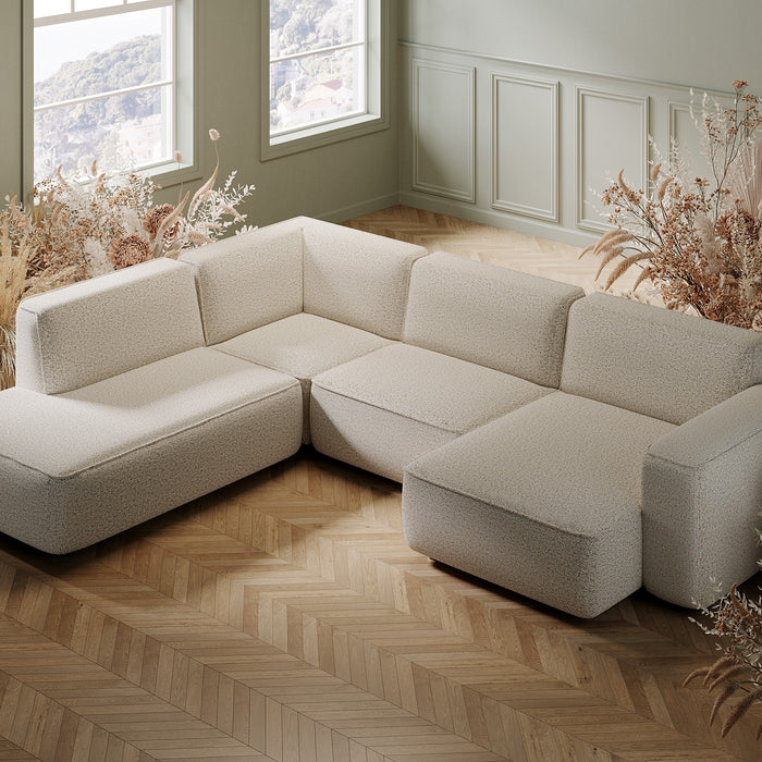 Kare Design Casanova hoek ligstoel - rechts - grijs