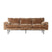 HKliving Retro Sofa 3-zitsbank - Velvet Corduroy - Aged Gold