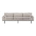 HKliving Retro Sofa 4-zitsbank - Beige