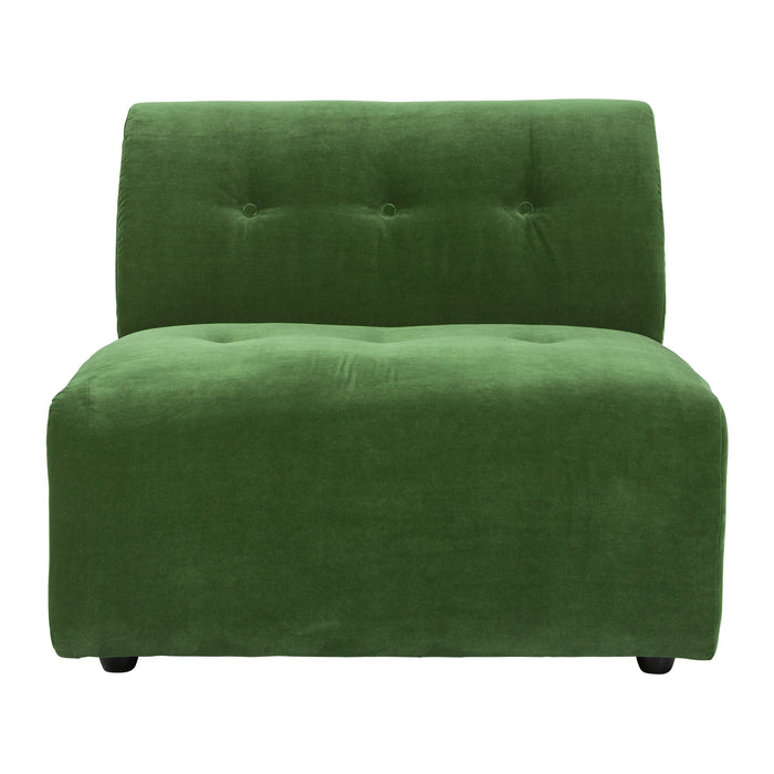 HKliving Vint Bank Element - Middenstuk - Royal Velvet - Groen