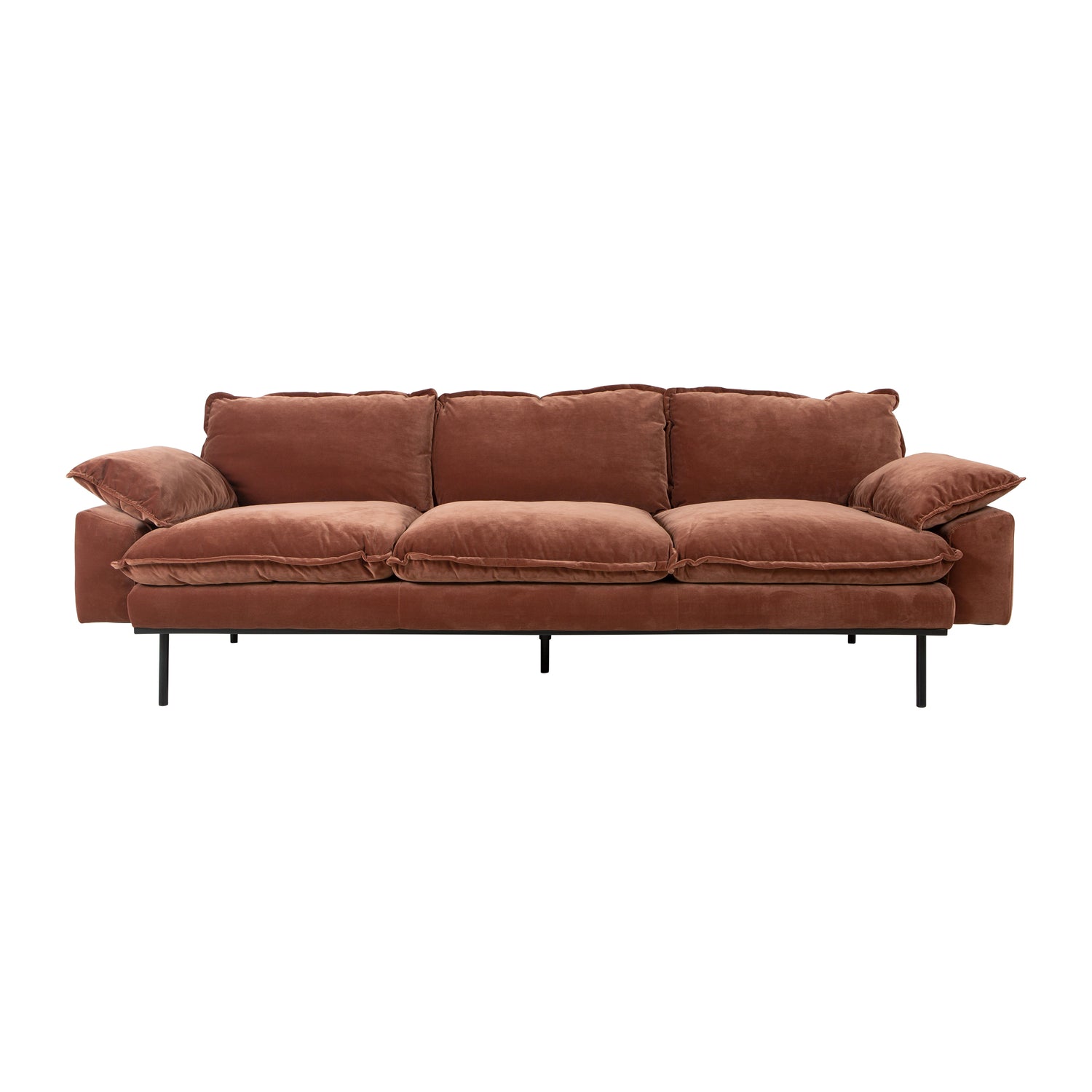 HKliving Retro Sofa 4-zitsbank - Royal Velvet - Magnolia