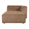 HKliving Vint Bank Element - Divan Rechts - Corduroy Rib - Bruin