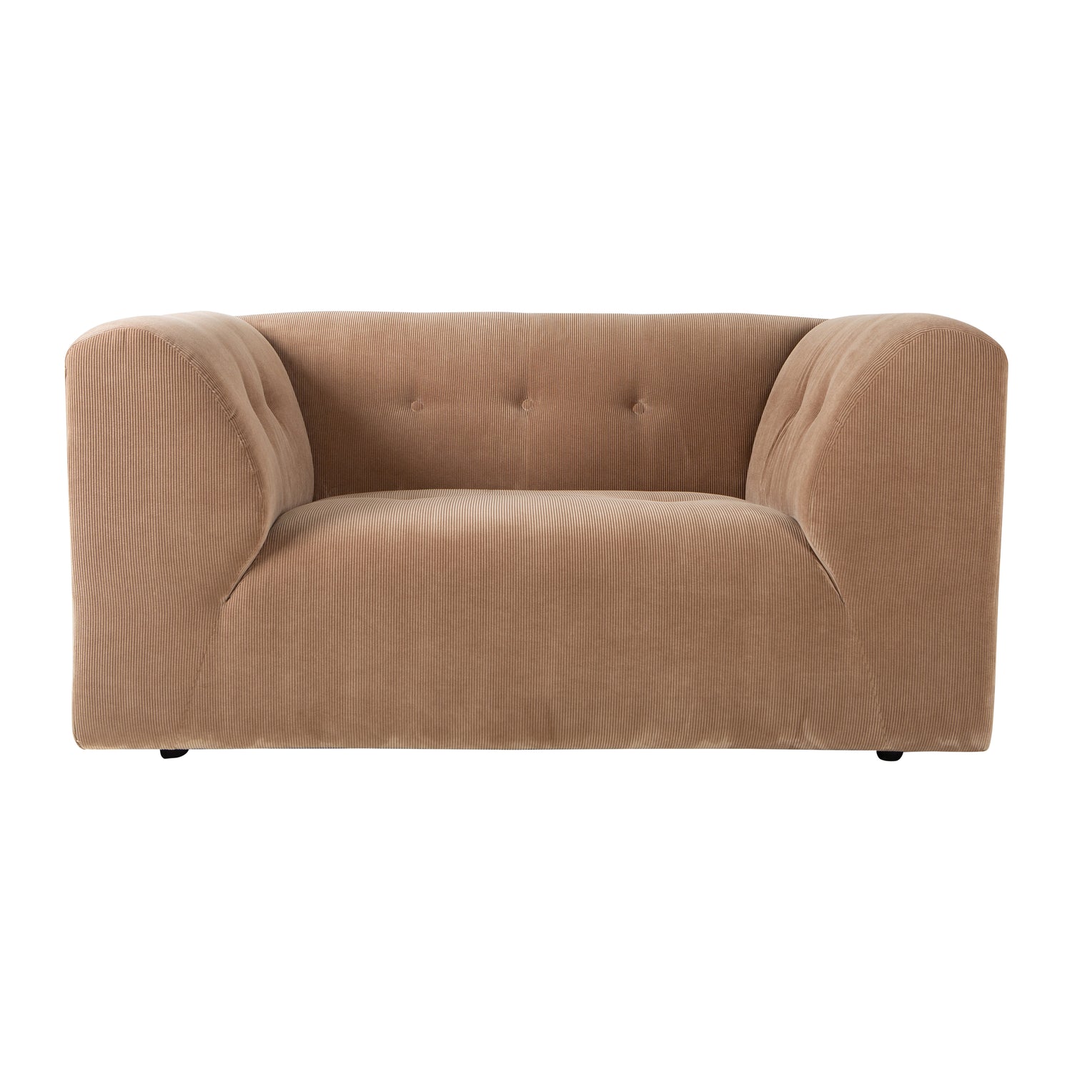 HKliving Vint Bank Element - Loveseat - Corduroy Rib - Bruin