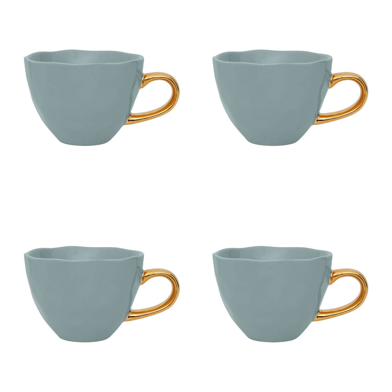 Urban Nature Culture Good Morning Cappuccino / Theekop - Blauw - 4 st.