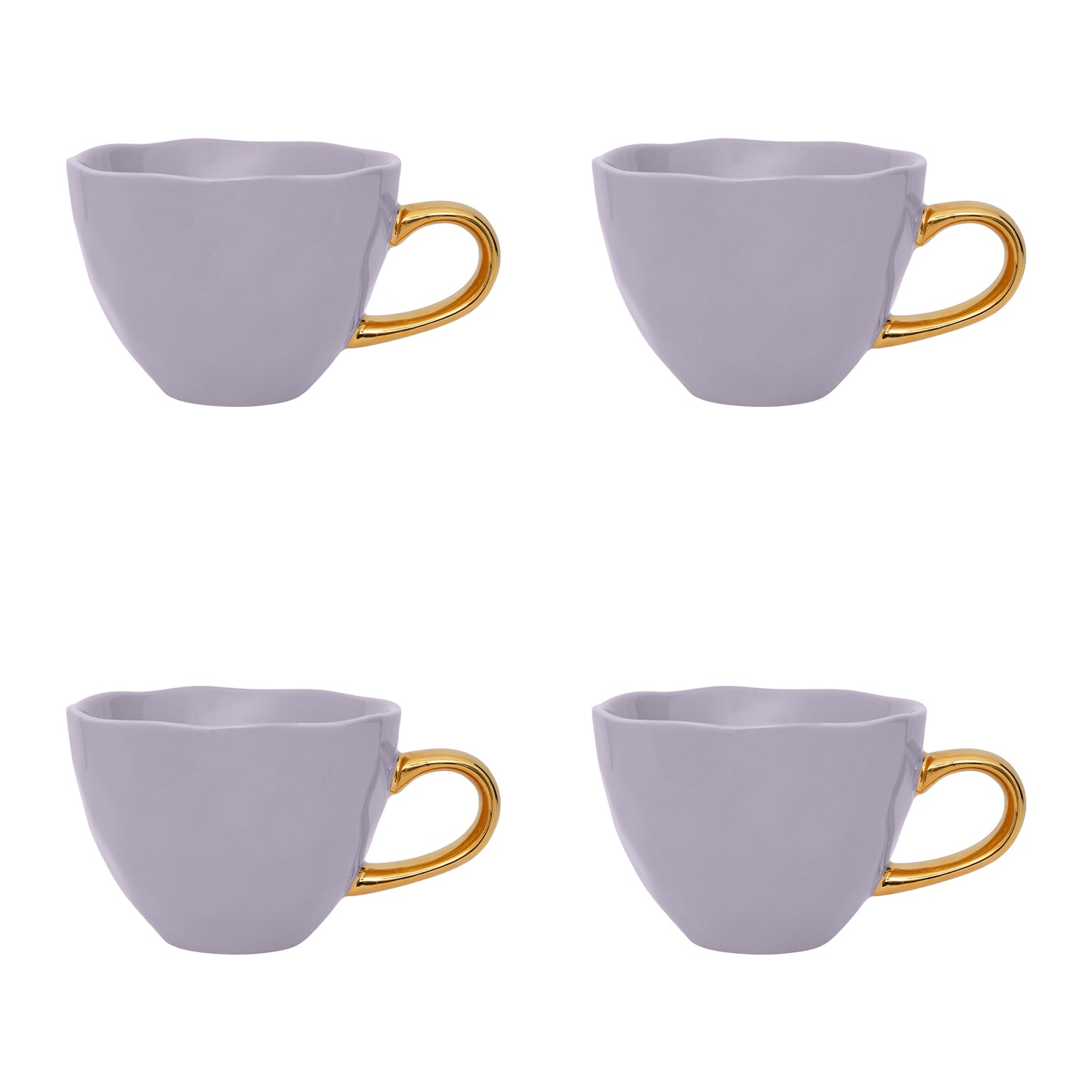 Urban Nature Culture Good Morning Cappuccino / Theekop - Lila - 4 st.