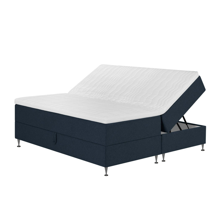 by fonQ Nubo Boxspring met Opbergruimte - 180 x 200 cm - Blauw