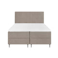 by fonQ Nubo Boxspring met Opbergruimte en Hoofdbord - 160 x 200 cm - Beige