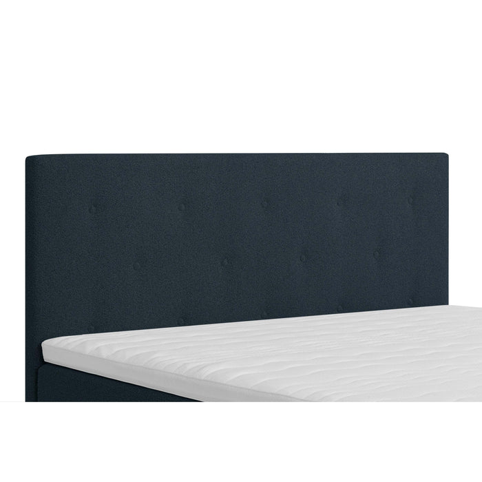 by fonQ Stilo Boxspring met Opbergruimte en Hoofdbord - 180 x 200 cm - Blauw