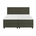 by fonQ Stilo Boxspring met Opbergruimte en Hoofdbord - 180 x 200 cm - Mosgroen